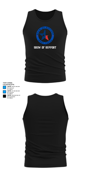 Tank Top, SHOW OF SUPPORT, , Teamtime, Team time, sublimation, custom sports apparel, team uniforms, spirit wear, spiritwear, sports uniforms, custom shirts, team store, custom team store, fundraiser sports, apparel fundraiser