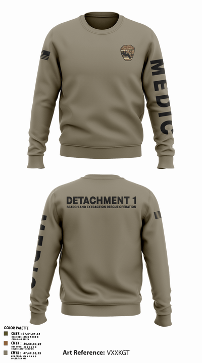 Detachment 1 27221981 Crew Neck Sweatshirt - 9
