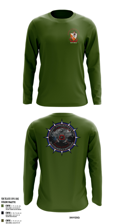 3rd Intelligence Battalion 49807001 Long Sleeve Performance Shirt - 2