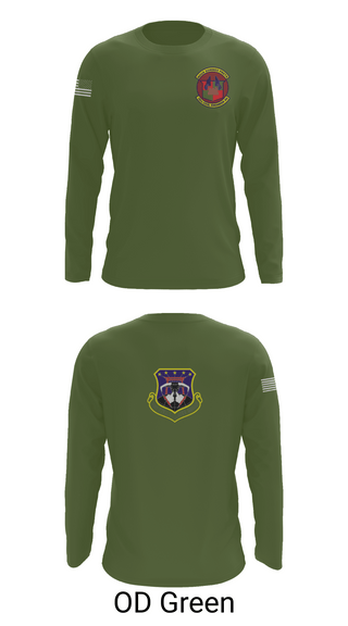 Long Sleeve Performance Shirt, 18th Civil Engineer Sq, Air Force, Teamtime, Team time, sublimation, custom sports apparel, team uniforms, spirit wear, spiritwear, sports uniforms, custom shirts, team store, custom team store, fundraiser sports, apparel fundraiser