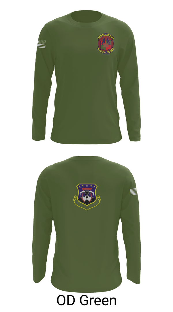 Long Sleeve Performance Shirt, 18th Civil Engineer Sq, Air Force, Teamtime, Team time, sublimation, custom sports apparel, team uniforms, spirit wear, spiritwear, sports uniforms, custom shirts, team store, custom team store, fundraiser sports, apparel fundraiser