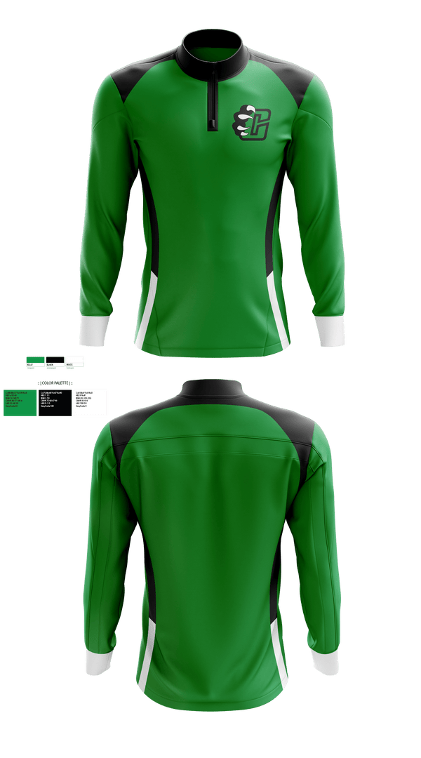 Quarter Zip Jacket, Clifton High School Volleyball, Women's Volleyball, Teamtime, Team time, sublimation, custom sports apparel, team uniforms, spirit wear, spiritwear, sports uniforms, custom shirts, team store, custom team store, fundraiser sports, apparel fundraiser