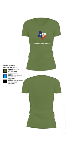 Womens Short Sleeve Vneck Shirt, Goodfellow AFB MCD, Marines, Teamtime, Team time, sublimation, custom sports apparel, team uniforms, spirit wear, spiritwear, sports uniforms, custom shirts, team store, custom team store, fundraiser sports, apparel fundraiser