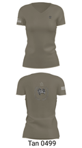 Fernspäh 43624200 Women's Short Sleeve V-neck Shirt - 68