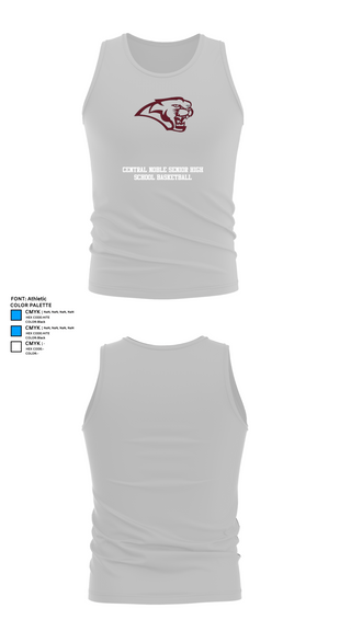 Tank Top, Central Noble Senior High School Basketball, Women's Basketball, Teamtime, Team time, sublimation, custom sports apparel, team uniforms, spirit wear, spiritwear, sports uniforms, custom shirts, team store, custom team store, fundraiser sports, apparel fundraiser