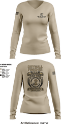 The Go To Guys 45873560 Women's Long Sleeve V-neck Shirt - 1