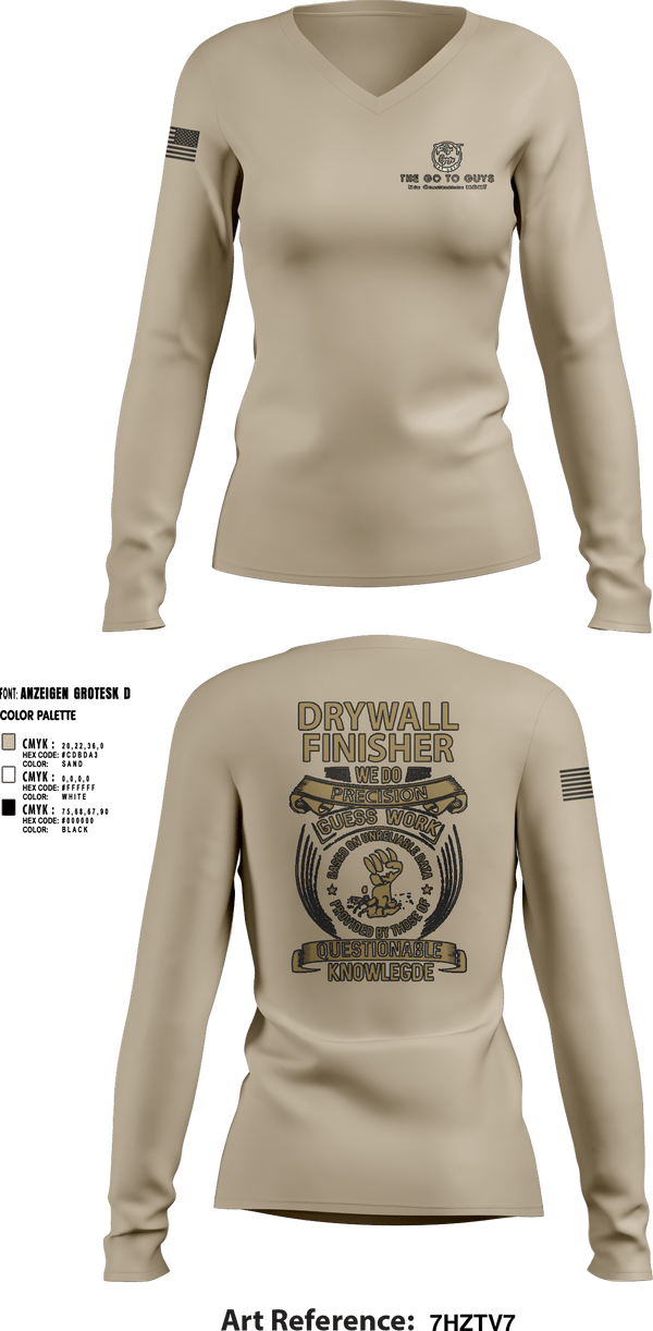 Womens Long Sleeve Vneck Shirt, The Go To Guys, , Teamtime, Team time, sublimation, custom sports apparel, team uniforms, spirit wear, spiritwear, sports uniforms, custom shirts, team store, custom team store, fundraiser sports, apparel fundraiser