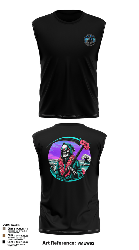 Sleeveless Performance Shirt, REAPERS, FT SHAFTER, , Teamtime, Team time, sublimation, custom sports apparel, team uniforms, spirit wear, spiritwear, sports uniforms, custom shirts, team store, custom team store, fundraiser sports, apparel fundraiser
