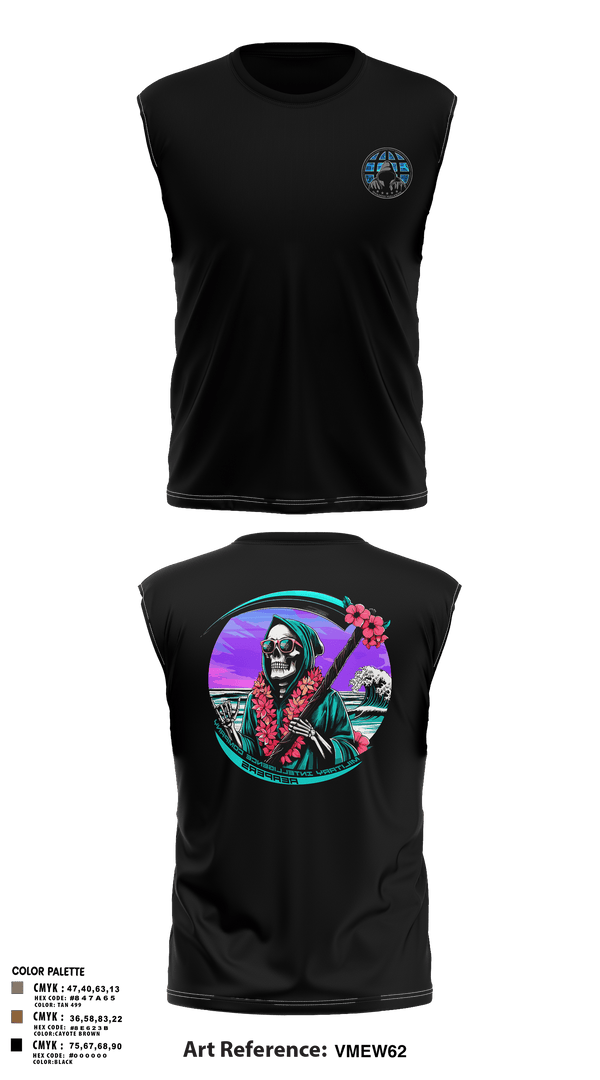 Sleeveless Performance Shirt, REAPERS, FT SHAFTER, , Teamtime, Team time, sublimation, custom sports apparel, team uniforms, spirit wear, spiritwear, sports uniforms, custom shirts, team store, custom team store, fundraiser sports, apparel fundraiser