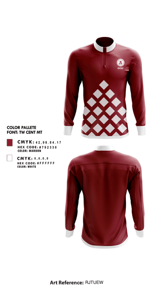 Quarter Zip Jacket, Auburn High School Golf, Golf, Teamtime, Team time, sublimation, custom sports apparel, team uniforms, spirit wear, spiritwear, sports uniforms, custom shirts, team store, custom team store, fundraiser sports, apparel fundraiser