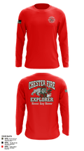 Chester fire explorers 87752590 Long Sleeve Performance Polo - 4