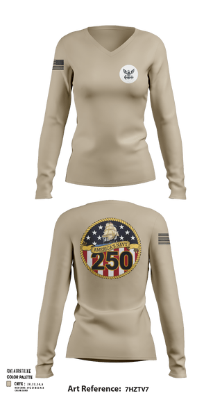 Womens Long Sleeve Vneck Shirt, Dooka, , Teamtime, Team time, sublimation, custom sports apparel, team uniforms, spirit wear, spiritwear, sports uniforms, custom shirts, team store, custom team store, fundraiser sports, apparel fundraiser