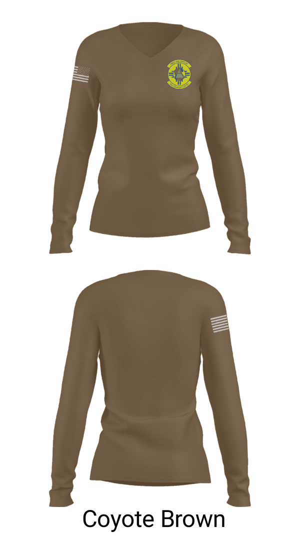 Women's Long Sleeve Vneck Shirt, 49 COMPTROLLER SQUADRON, , Teamtime, Team time, sublimation, custom sports apparel, team uniforms, spirit wear, spiritwear, sports uniforms, custom shirts, team store, custom team store, fundraiser sports, apparel fundraiser
