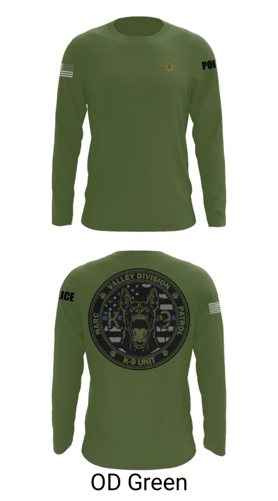 VALLEY K9 75951631 Long Sleeve Performance Shirt - 44
