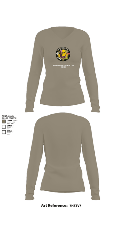 Dutchess County Drug Task Force 69240930 Women's Long Sleeve V-neck Shirt - 59