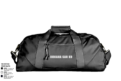 Duffle Bag, Indiana SAR K9, , Teamtime, Team time, sublimation, custom sports apparel, team uniforms, spirit wear, spiritwear, sports uniforms, custom shirts, team store, custom team store, fundraiser sports, apparel fundraiser