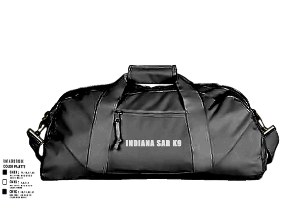 Duffle Bag, Indiana SAR K9, , Teamtime, Team time, sublimation, custom sports apparel, team uniforms, spirit wear, spiritwear, sports uniforms, custom shirts, team store, custom team store, fundraiser sports, apparel fundraiser
