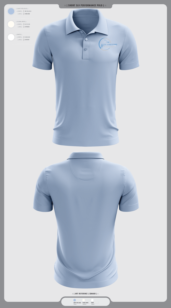 Short Sleeve Performance Polo, Elite Coats 502, , Teamtime, Team time, sublimation, custom sports apparel, team uniforms, spirit wear, spiritwear, sports uniforms, custom shirts, team store, custom team store, fundraiser sports, apparel fundraiser