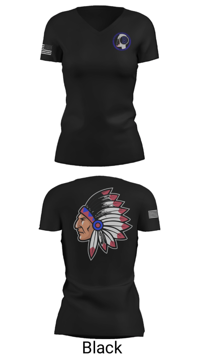 Byhalia High School Cheer 25376847 Women's Short Sleeve V-neck Shirt - 38