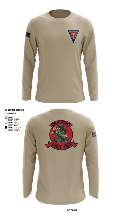 MAG-42 VMA-133 60916507 Long Sleeve Performance Shirt 3