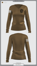 332 ECS SCOS 86475231 Women's Long Sleeve V-neck Shirt - 1