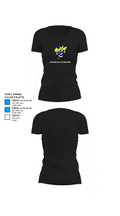 Hillsdale High School Cheer 6218082 Women's Short Sleeve V-neck Shirt - 37
