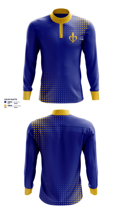 Saint John Lutheran Middle School Basketball 49738600 Quarter Zip Jacket - 1