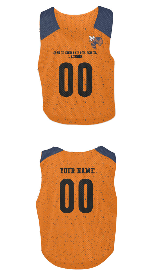 Mens Lacrosse Pinnie, Orange County High School Lacrosse, Men's Lacrosse, Teamtime, Team time, sublimation, custom sports apparel, team uniforms, spirit wear, spiritwear, sports uniforms, custom shirts, team store, custom team store, fundraiser sports, apparel fundraiser