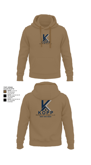 Hoodie, Kopp Renovations, , Teamtime, Team time, sublimation, custom sports apparel, team uniforms, spirit wear, spiritwear, sports uniforms, custom shirts, team store, custom team store, fundraiser sports, apparel fundraiser