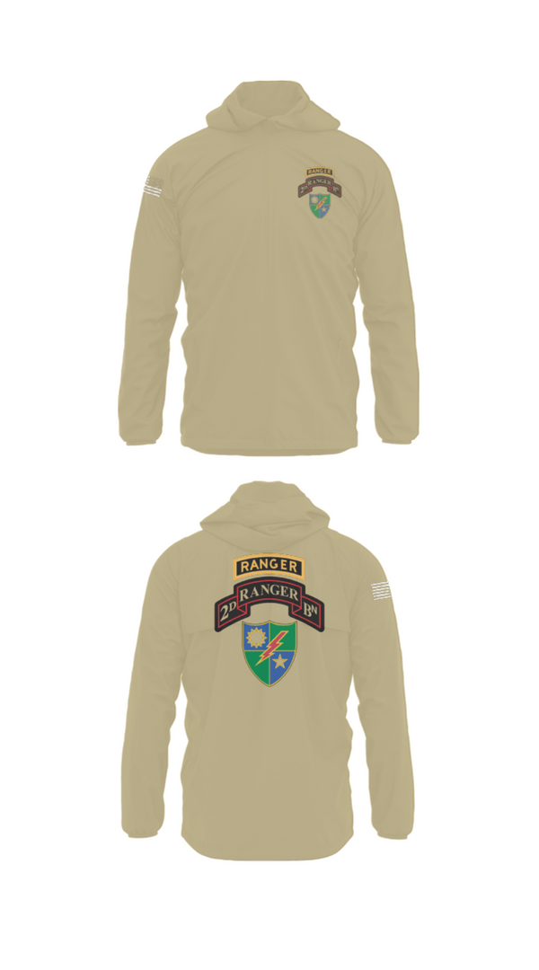 Windbreaker, 2nd Battalion 75th Ranger Regiment, , Teamtime, Team time, sublimation, custom sports apparel, team uniforms, spirit wear, spiritwear, sports uniforms, custom shirts, team store, custom team store, fundraiser sports, apparel fundraiser