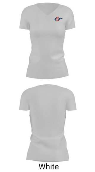 Women's Short Sleeve Vneck Shirt, South Doyle High School Softball, Softball, Teamtime, Team time, sublimation, custom sports apparel, team uniforms, spirit wear, spiritwear, sports uniforms, custom shirts, team store, custom team store, fundraiser sports, apparel fundraiser