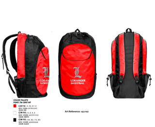Gear Bag, Loranger High School Basketball, Women's Basketball, Teamtime, Team time, sublimation, custom sports apparel, team uniforms, spirit wear, spiritwear, sports uniforms, custom shirts, team store, custom team store, fundraiser sports, apparel fundraiser