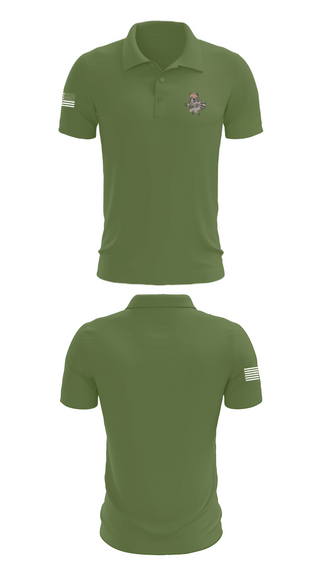 Short Sleeve Performance Polo, 6-8 CAV A Troop, Army, Teamtime, Team time, sublimation, custom sports apparel, team uniforms, spirit wear, spiritwear, sports uniforms, custom shirts, team store, custom team store, fundraiser sports, apparel fundraiser