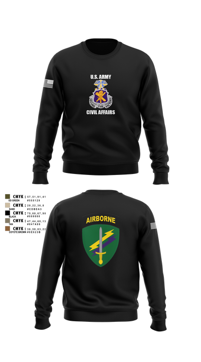 Civil Affairs Schoolhouse 5293701 Crew Neck Sweatshirt - 6