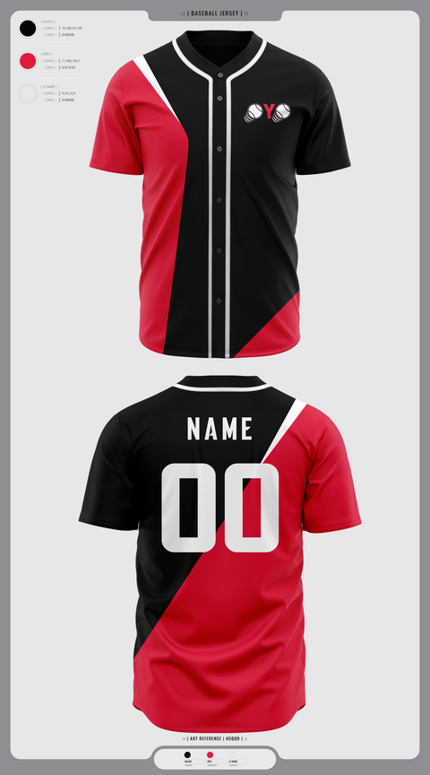Full Button Baseball Jersey, Oaklandon Youth Organization, Baseball, Teamtime, Team time, sublimation, custom sports apparel, team uniforms, spirit wear, spiritwear, sports uniforms, custom shirts, team store, custom team store, fundraiser sports, apparel fundraiser