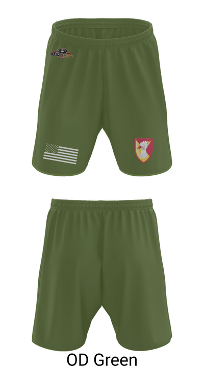 Charlie Battery, 1st Battalion 1st Air Defense Artillery Regiment 30470719 Athletic Shorts With Pockets - 49