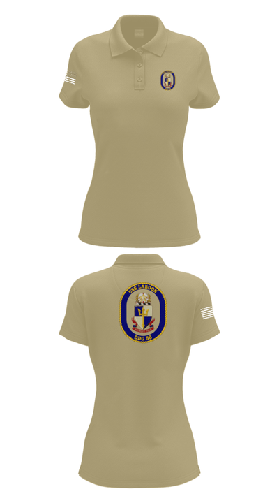 USS LABOON - DDG 58 14402394 Women's Short Sleeve Performance Polo  - 90