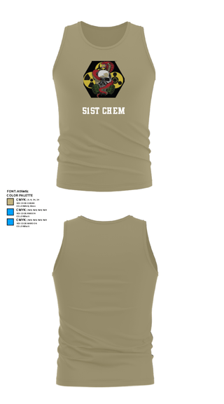 Tank Top, 51st Chem, Army, Teamtime, Team time, sublimation, custom sports apparel, team uniforms, spirit wear, spiritwear, sports uniforms, custom shirts, team store, custom team store, fundraiser sports, apparel fundraiser