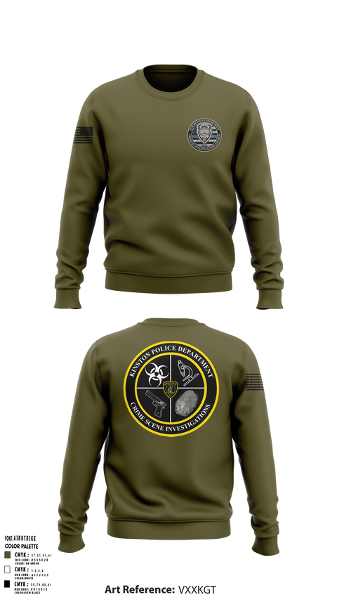Crew Neck Sweatshirt, CID, Police, Teamtime, Team time, sublimation, custom sports apparel, team uniforms, spirit wear, spiritwear, sports uniforms, custom shirts, team store, custom team store, fundraiser sports, apparel fundraiser