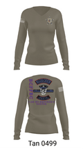 Bluecrew law enforcement motorcycle club 56909917 Women's Long Sleeve V-neck Shirt - 73