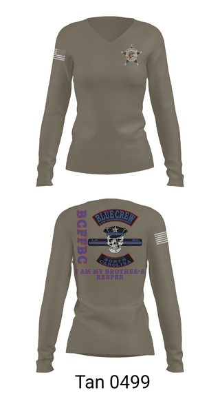 Womens Long Sleeve Vneck Shirt, Bluecrew law enforcement motorcycle club, , Teamtime, Team time, sublimation, custom sports apparel, team uniforms, spirit wear, spiritwear, sports uniforms, custom shirts, team store, custom team store, fundraiser sports, apparel fundraiser