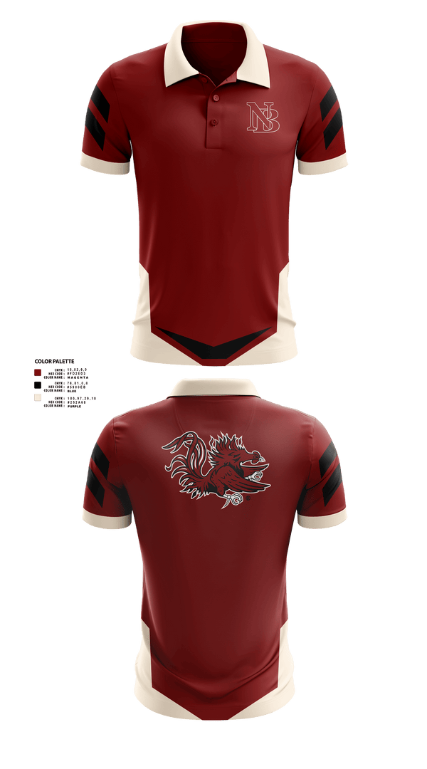 Short Sleeve Performance Polo, New Brockton High School Basketball, Men's Basketball, Teamtime, Team time, sublimation, custom sports apparel, team uniforms, spirit wear, spiritwear, sports uniforms, custom shirts, team store, custom team store, fundraiser sports, apparel fundraiser