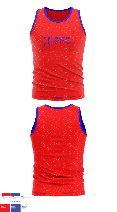 Trinity High School Cross Country 16011838 Tank Top - 1