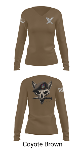Women's Long Sleeve Vneck Shirt, 82EASOS, Air Force, Teamtime, Team time, sublimation, custom sports apparel, team uniforms, spirit wear, spiritwear, sports uniforms, custom shirts, team store, custom team store, fundraiser sports, apparel fundraiser