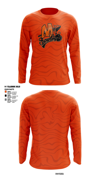 Long Sleeve Performance Shirt, Minooka Community High School-South Campus Bowling, Bowling, Teamtime, Team time, sublimation, custom sports apparel, team uniforms, spirit wear, spiritwear, sports uniforms, custom shirts, team store, custom team store, fundraiser sports, apparel fundraiser