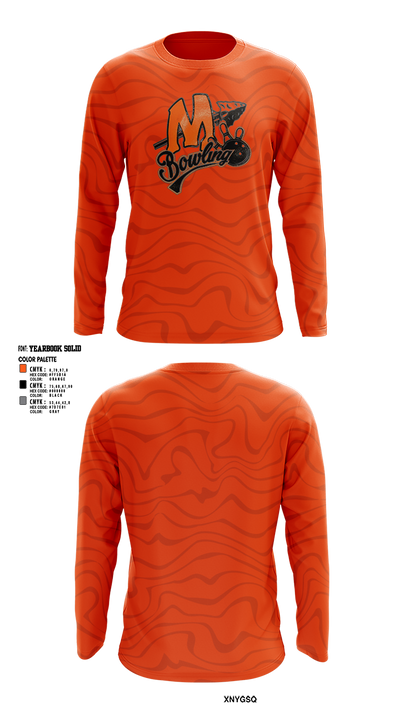 Minooka Community High School-South Campus Bowling 44629858 Long Sleeve Performance Shirt 1