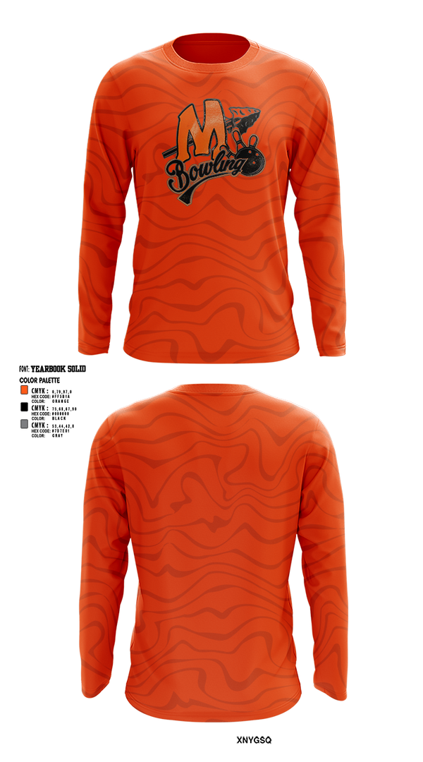 Long Sleeve Performance Shirt, Minooka Community High School-South Campus Bowling, Bowling, Teamtime, Team time, sublimation, custom sports apparel, team uniforms, spirit wear, spiritwear, sports uniforms, custom shirts, team store, custom team store, fundraiser sports, apparel fundraiser