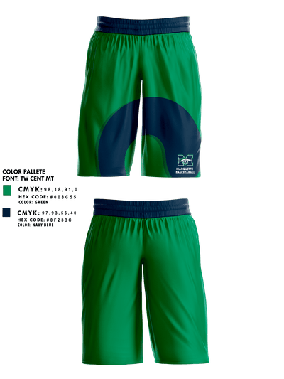 Marquette High School Basketball 44425832 Mens Basketball Shorts 1