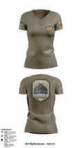 880th Quartermaster Company 80269205 Women's Short Sleeve V-neck Shirt - 100