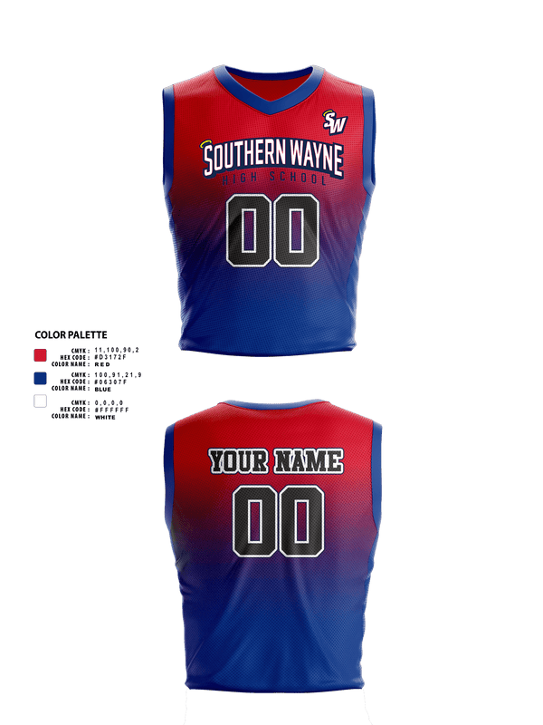 Mens Basketball Jersey, Southern Wayne High School Basketball, Men's Basketball, Teamtime, Team time, sublimation, custom sports apparel, team uniforms, spirit wear, spiritwear, sports uniforms, custom shirts, team store, custom team store, fundraiser sports, apparel fundraiser